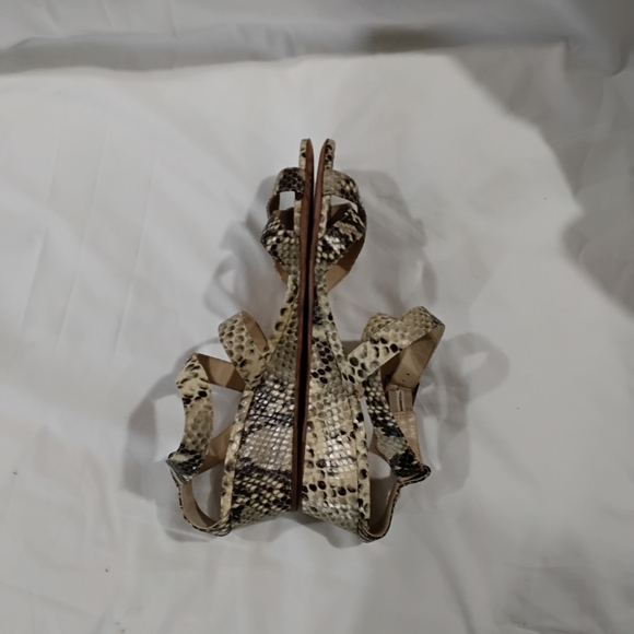 Jimmy Choo Wome's Brown and Cream Sandals with Ankle - Picture 5 of 11